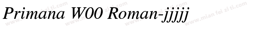 Primana W00 Roman字体转换
